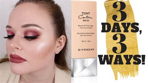 givenchy blurring foundation balm youtube|3 Days, 3 Ways! GIVENCHY Teint Couture Balm Blurring .